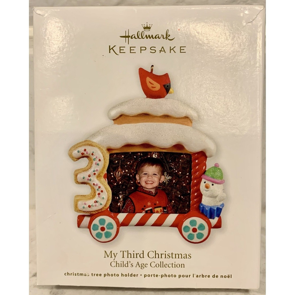 Hallmark Keepsake Ornament My Third Christmas Child's Age Collection Photo 2012‎